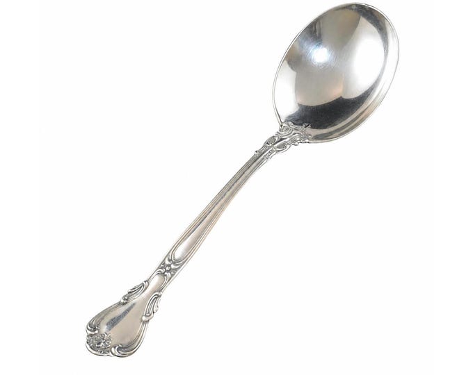 Vintage Gorham Chantilly Sterling Silver Gumbo Spoon, 6 5/8"