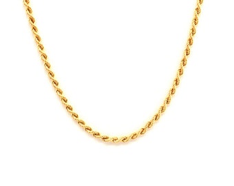 Biddle 14K Yellow Gold Rope Chain 
