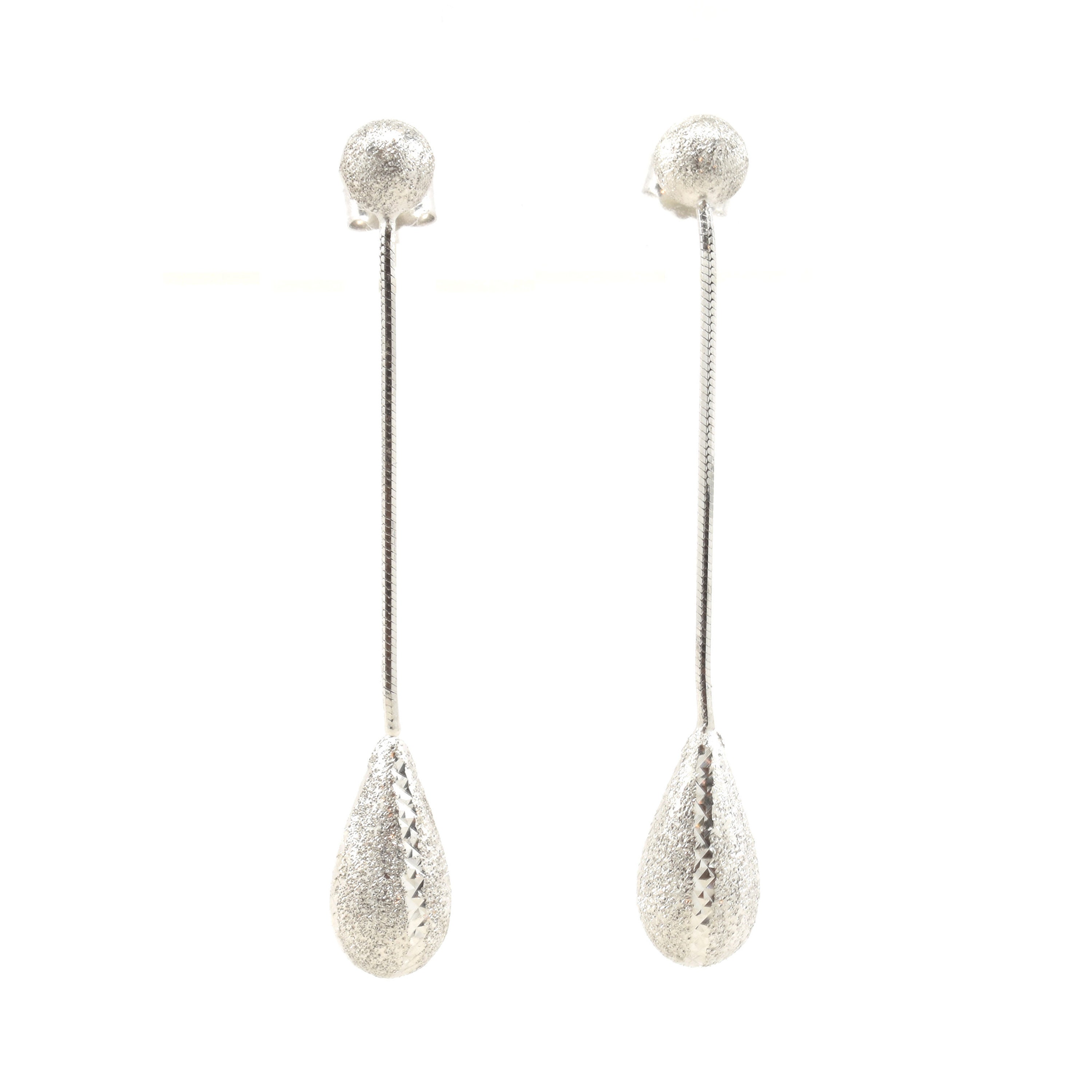 Curved Silver Earrings with Gold and Silver Balls — Sarah Liron Jewelry