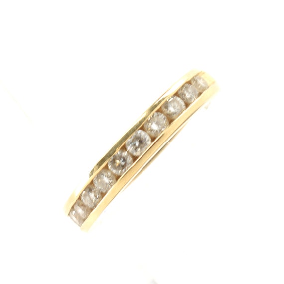 Estate Diamond Ring Vintage 14K Solid Yellow Gold… - image 3