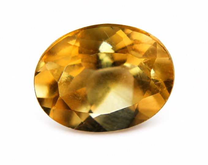 Natural Oval Citrine Gemstone (2.4 Carats, 9.96x7.91mm) – November Birthstone Loose Stone