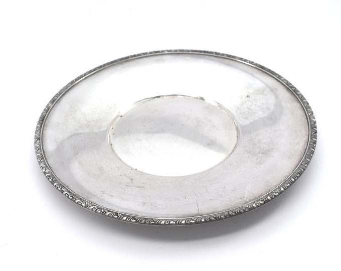 Vintage Silverplate Dish Estate Sandwich Plate Wm A Rogers Berwick Pattern Holiday Gift