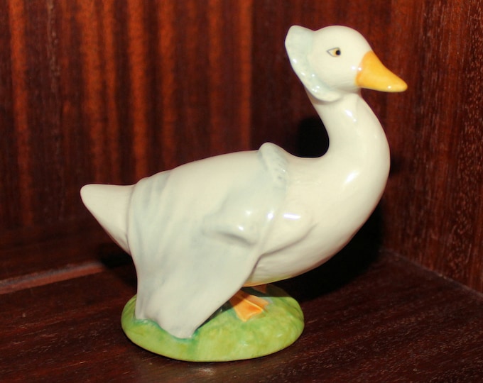 Royal Doulton Rebeccah Puddle-Duck From The Tale of Jemima Puddle-Duck by Beatrix Potter Figurine First Issued 1981 3.15" Tall Gift