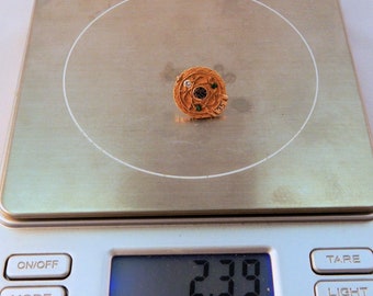 14K Solid Yellow Gold Natural Diamond Emeralds Lapel Pin PEPCO 35