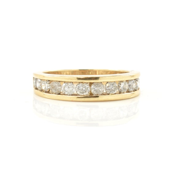 Estate Diamond Ring Vintage 14K Solid Yellow Gold… - image 1