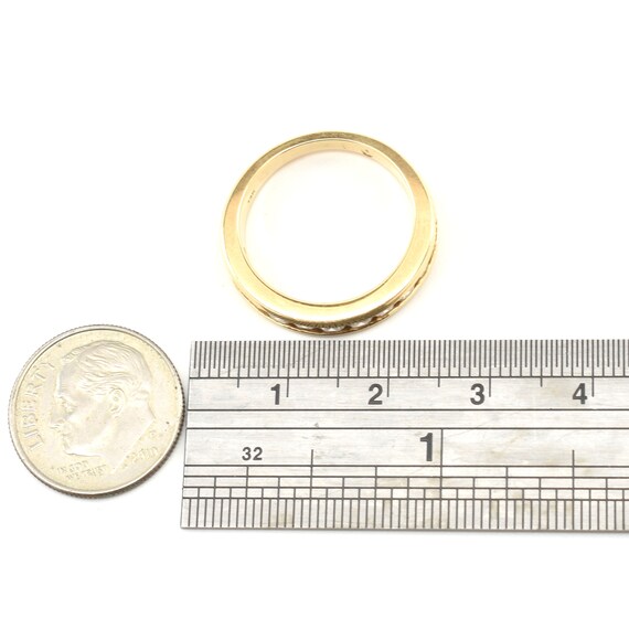 Estate Diamond Ring Vintage 14K Solid Yellow Gold… - image 8