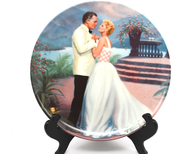 Estate Knowles Plate Some Enchanted Evening South Pacific Series by Elaine Gignilliat 1987 Original Box COA Holiday Gift