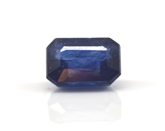 Natural Blue Sapphire Unmounted 2.25 Carats Emerald Cut Loose Gemstone September Birthstone Holiday Gift