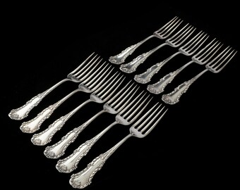 アンティーク　純銀　サラダ　フォーク　Dominick Antique Silver Fork Vintage 925 Solid Sterling Silver