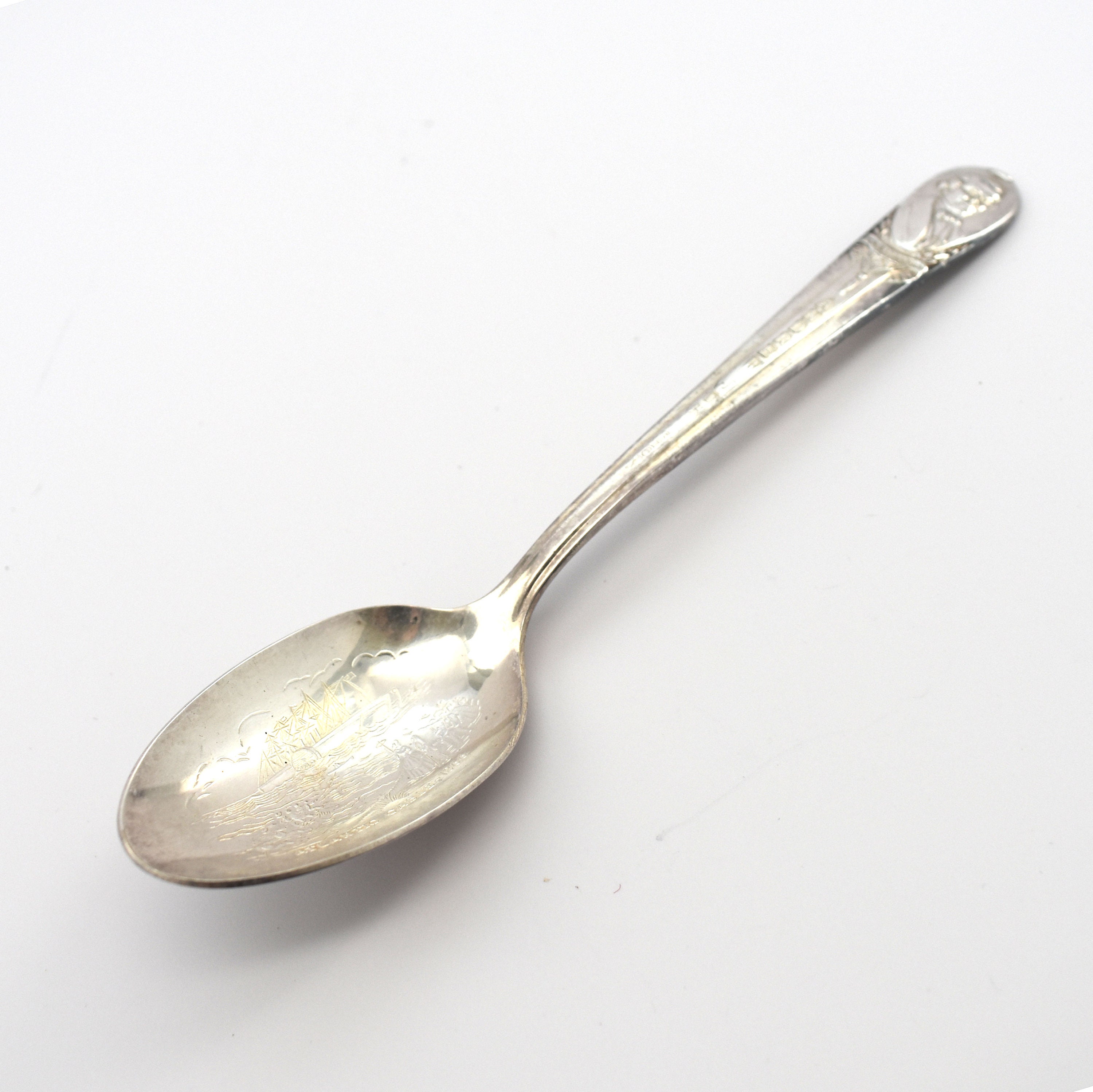 Vintage Silverplate Andrew Johnson Spoon Estate Wm Rogers