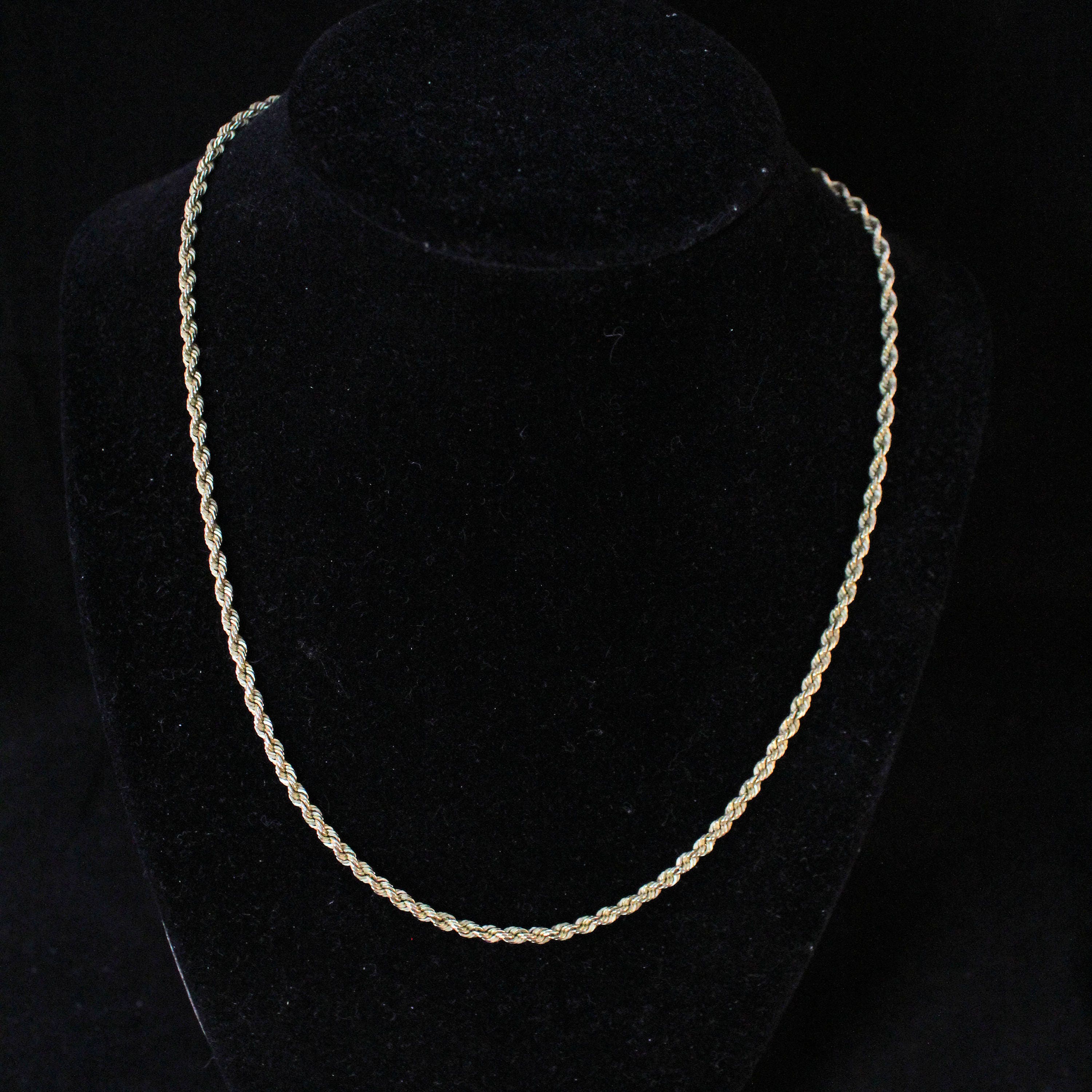 012 Gauge Rope Chain Necklace in 14K Gold - 20