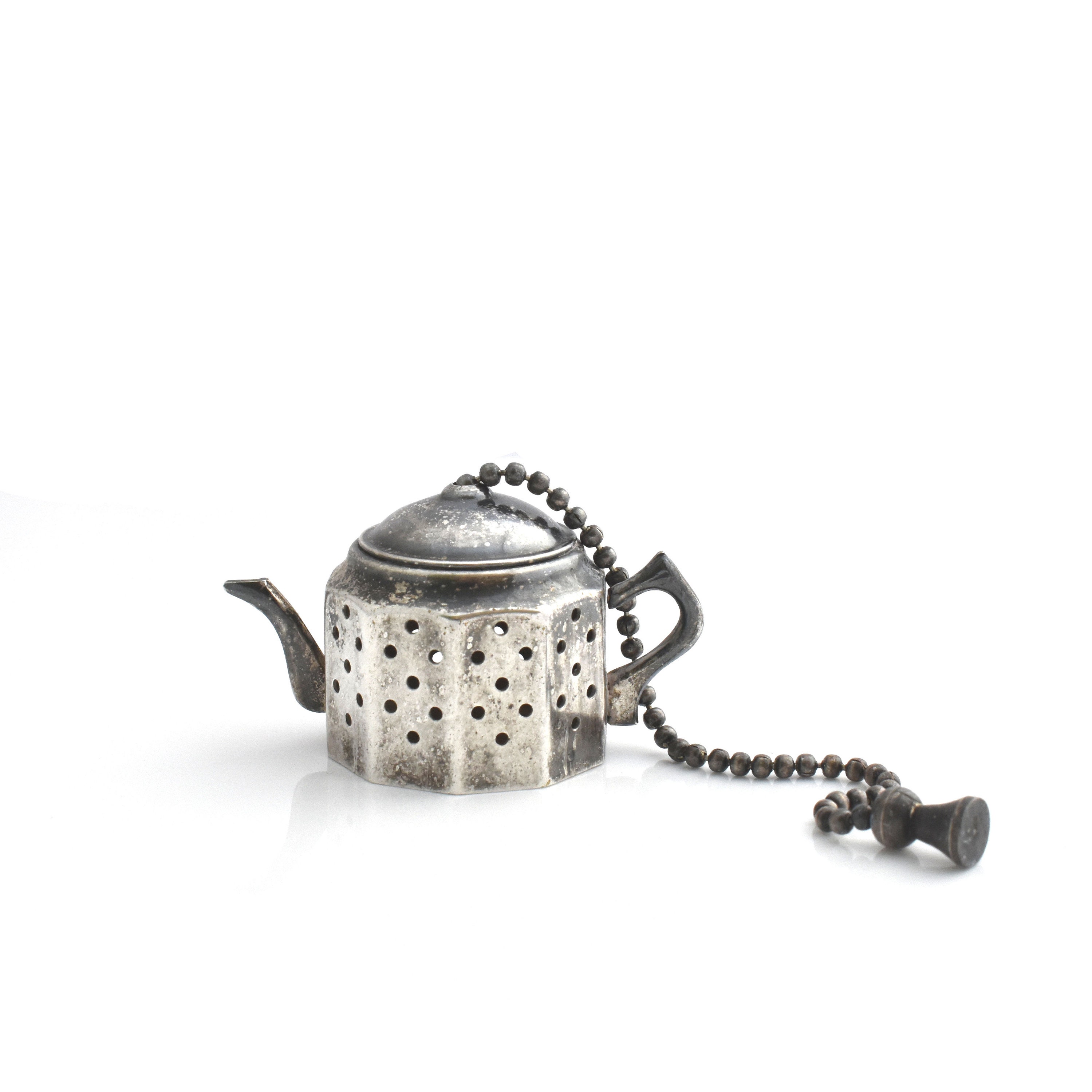 Estate Tea Infuser Vintage Silver Plate Tea Pot Shape Reg No 883376