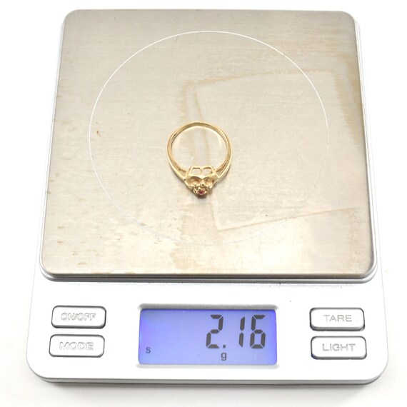 Estate Gemstone Ring Vintage 14K Solid Yellow Gol… - image 10