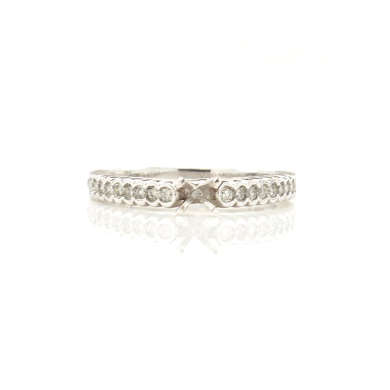 Diamond Semi-Mount Engagement Ring New Old Stock … - image 1