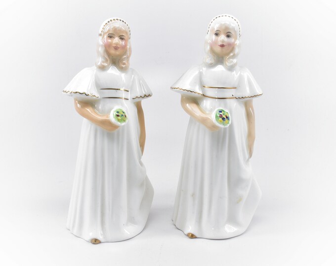 Royal Doulton Bridesmaid HN2874 Figurine Peggy Davies Wedding Series 1979 White Dress Holiday Gift
