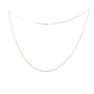 Estate Gold Necklace Vintage 10K Solid Yellow Gold Rolo Chain 18 Inches Long Holiday Gift