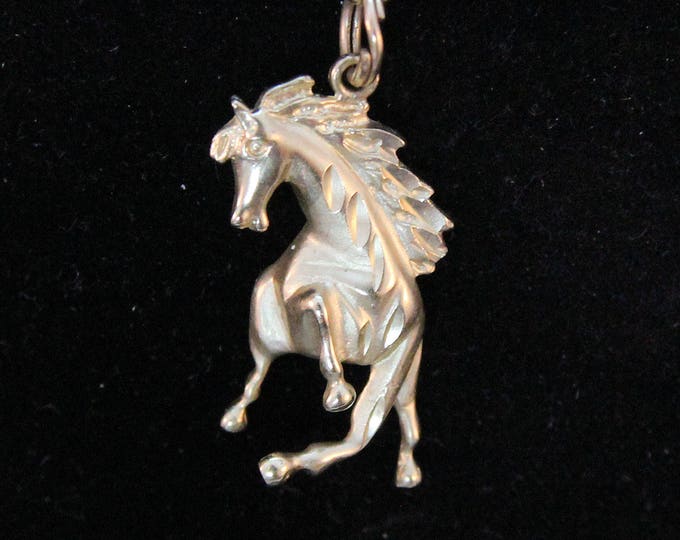 14K Solid Yellow Gold Horse Pendant Charm 3.05 Grams Holiday Gift