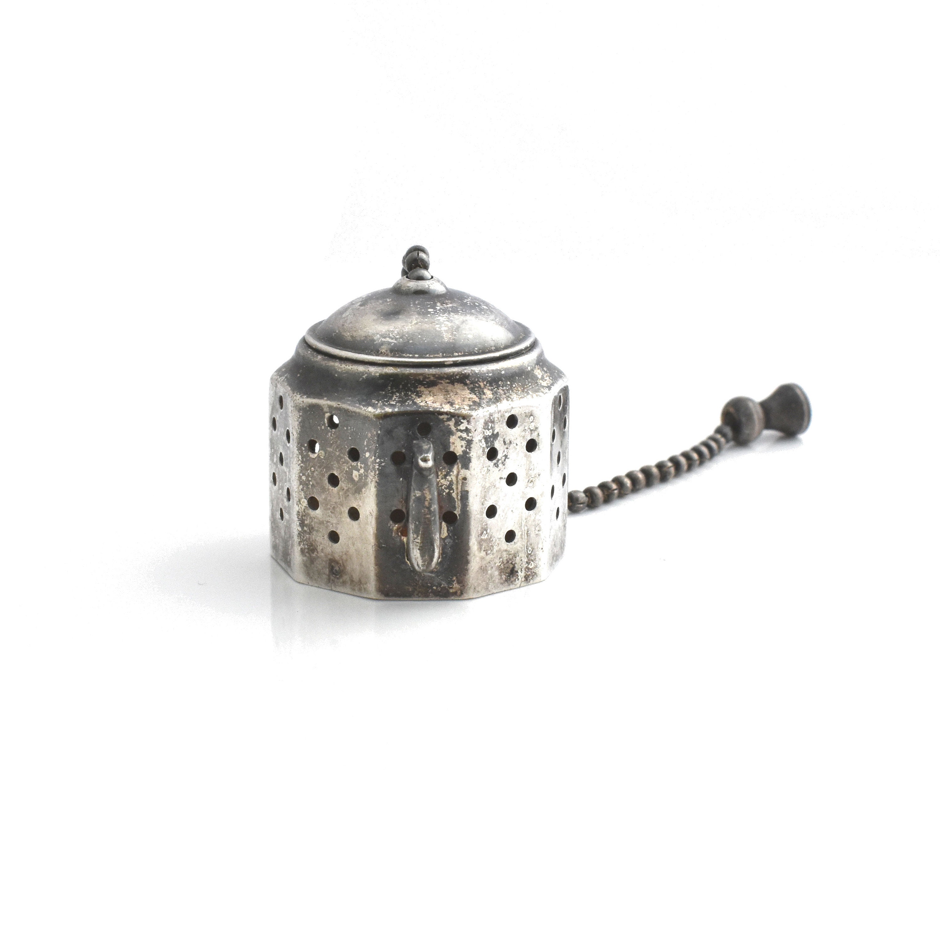 Estate Tea Infuser Vintage Silver Plate Tea Pot Shape Reg No 883376