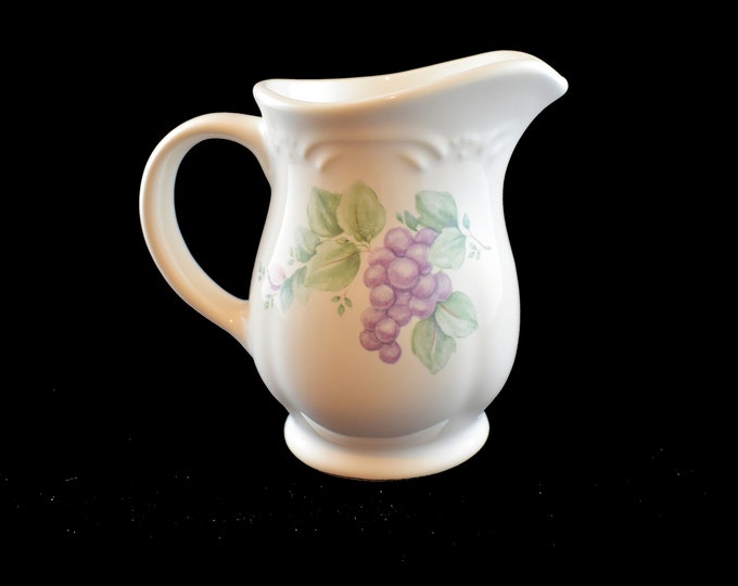 Estate Cream Pitcher Vintage Pfaltzgraff Grapevine Pattern Creamer Holiday Gift