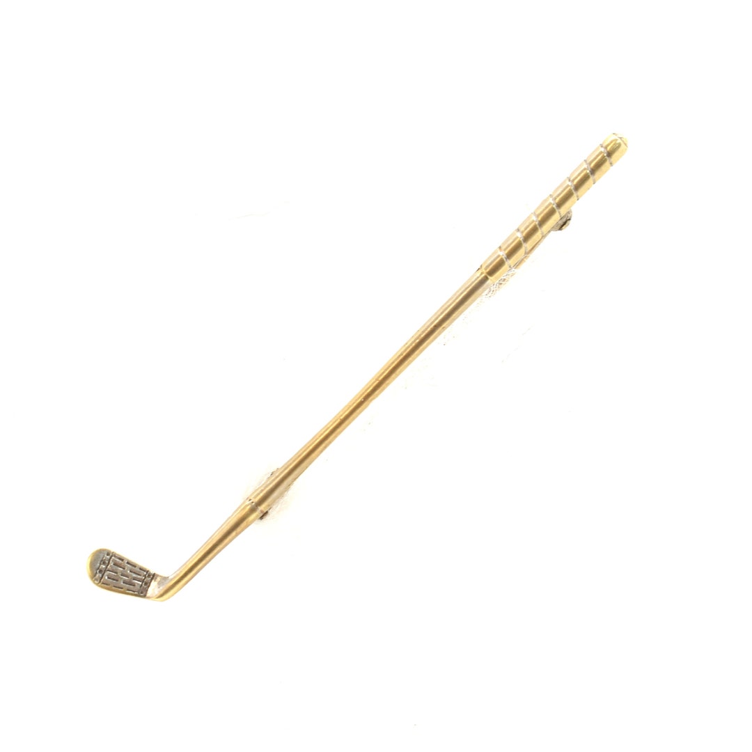 Gold Course Pin Vintage 14K Gold Golf Club Pin - Estate Lapel Pin - Etsy