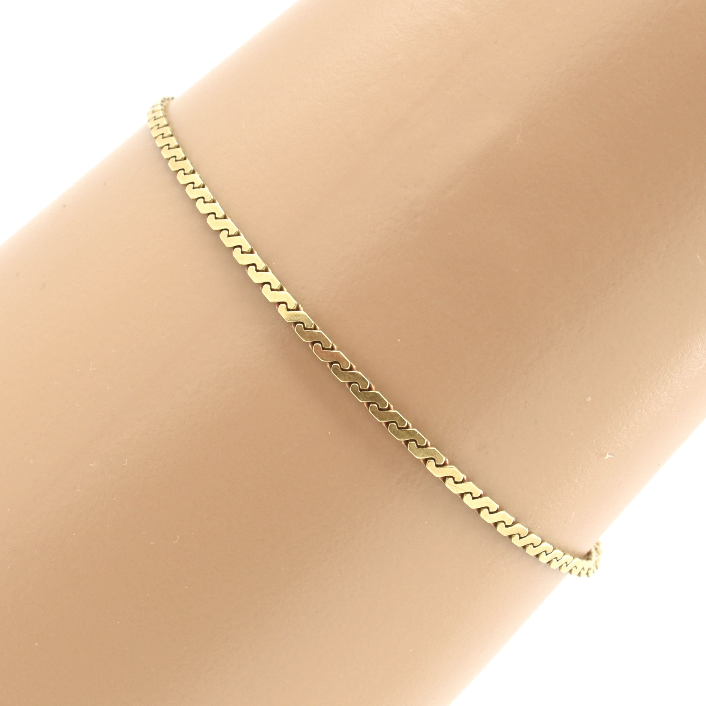 14k gold sale serpentine bracelet