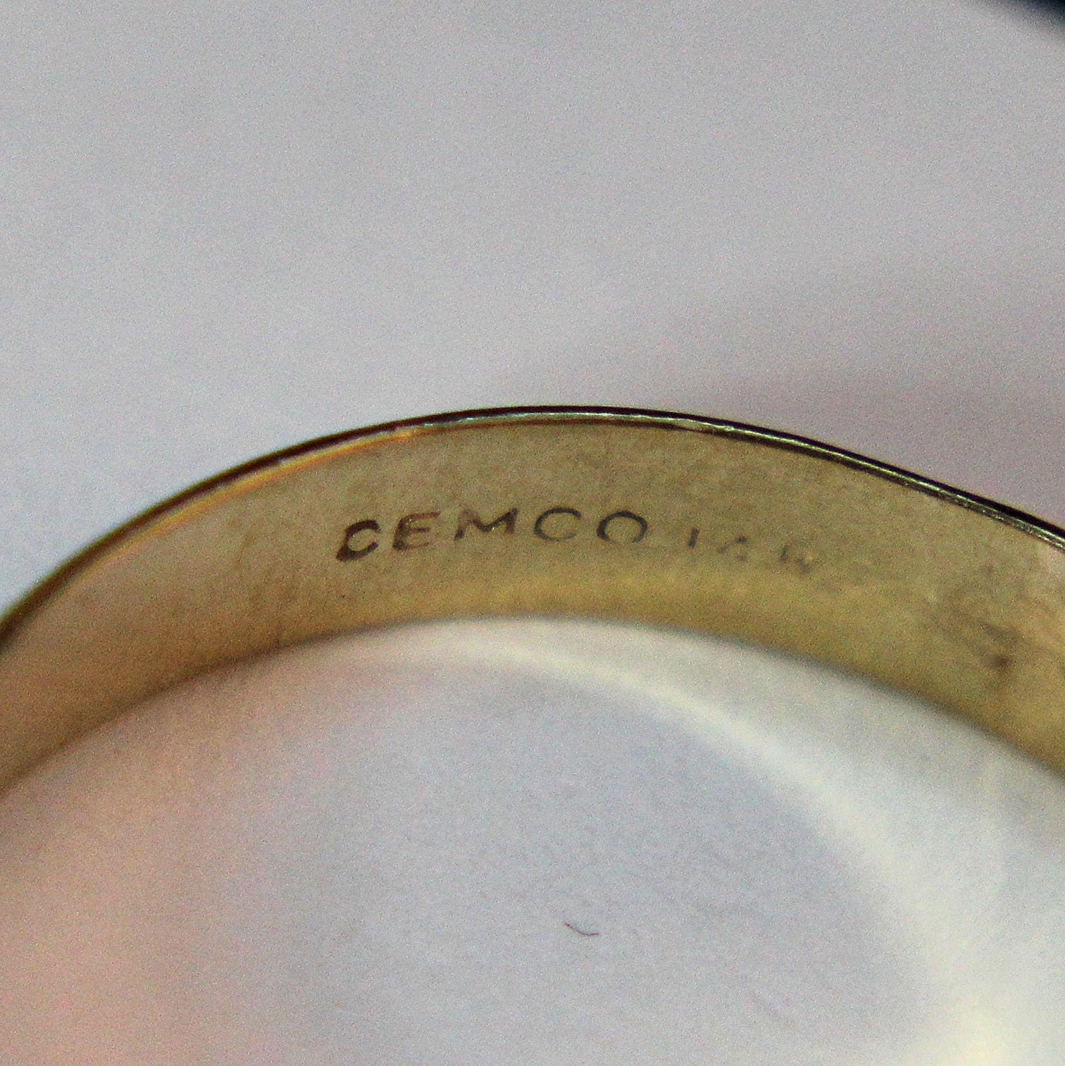 Estate 14K Solid Yellow Gold 4 Millimeter Wide Wedding Band 2.7