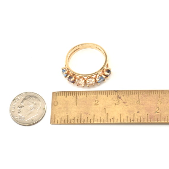 Estate Gemstone Ring Vintage 10K Solid Yellow Gol… - image 9