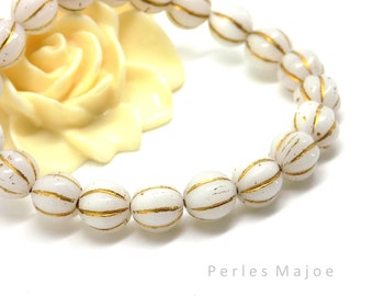 Perle d vetro ceche esagonal patte da 12 mm Var color opach Qty