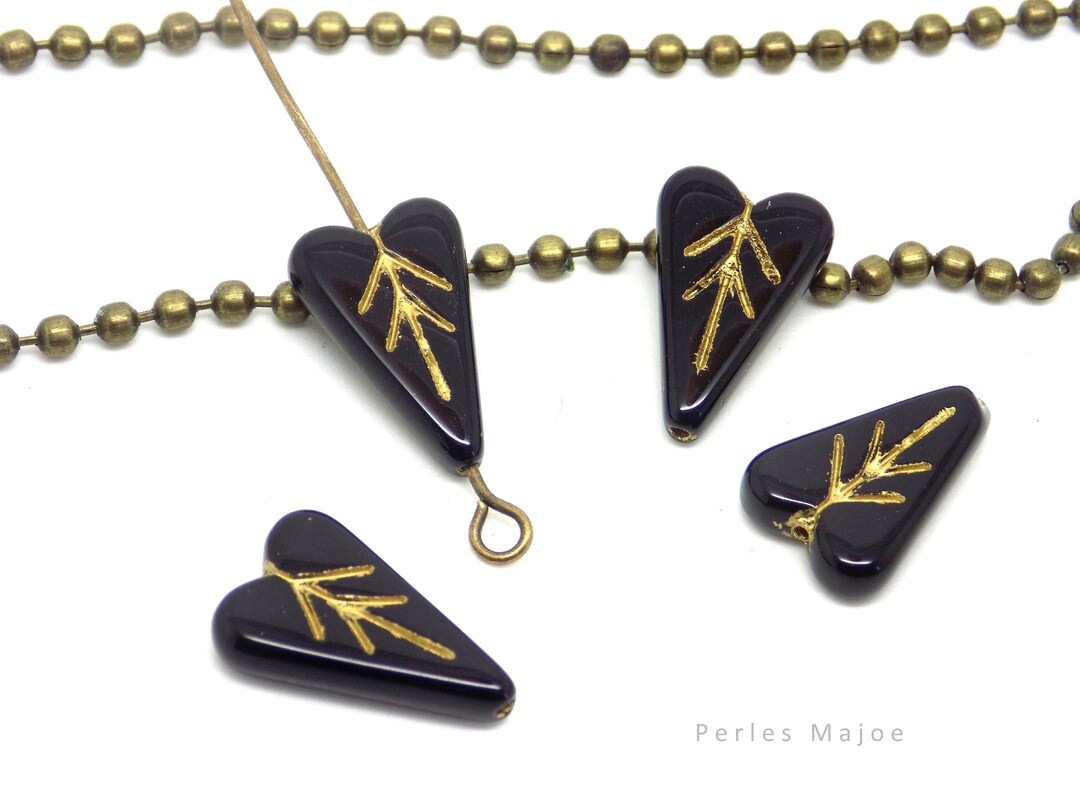 Sautoir Perles Verre Lampwork œil Du Tigre Et Verre Tchèque - Long Collier Bohème Caramel