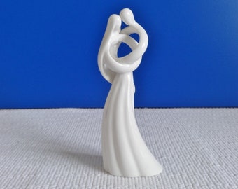 Circle of Love " Always " White Porcelain Figurine - Great Wedding Anniversary Engagement Gift