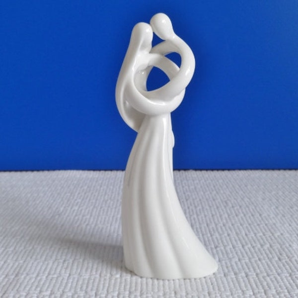 Circle of Love " Always " White Porcelain Figurine - Great Wedding Anniversary Engagement Gift