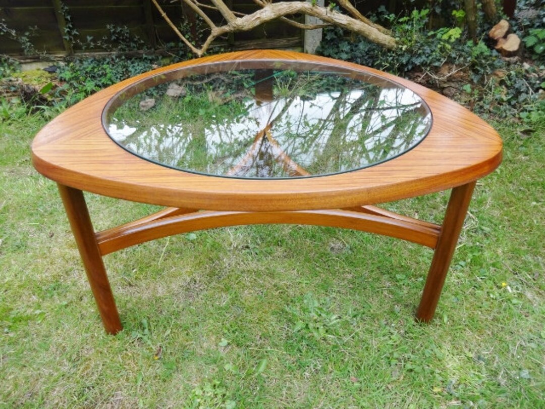 Vintage Midcentury Nathan Teak and Glass Astro Coffee Table Etsy UK