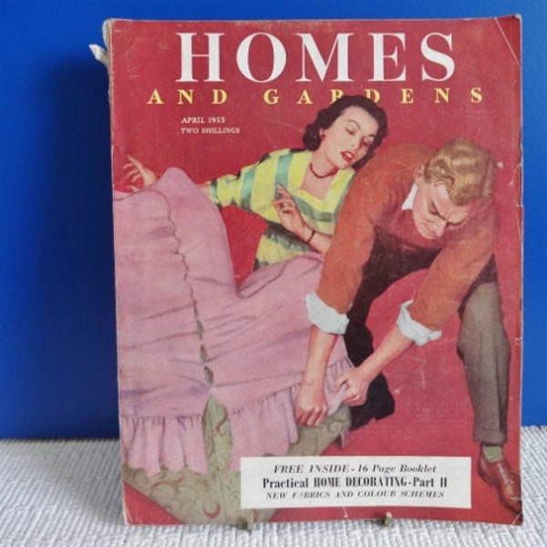 Homes and Gardens Magazine April 1955 Vintage