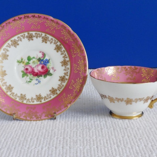 Vintage Stanley Fine Bone China Floral Tea Cup and Saucer