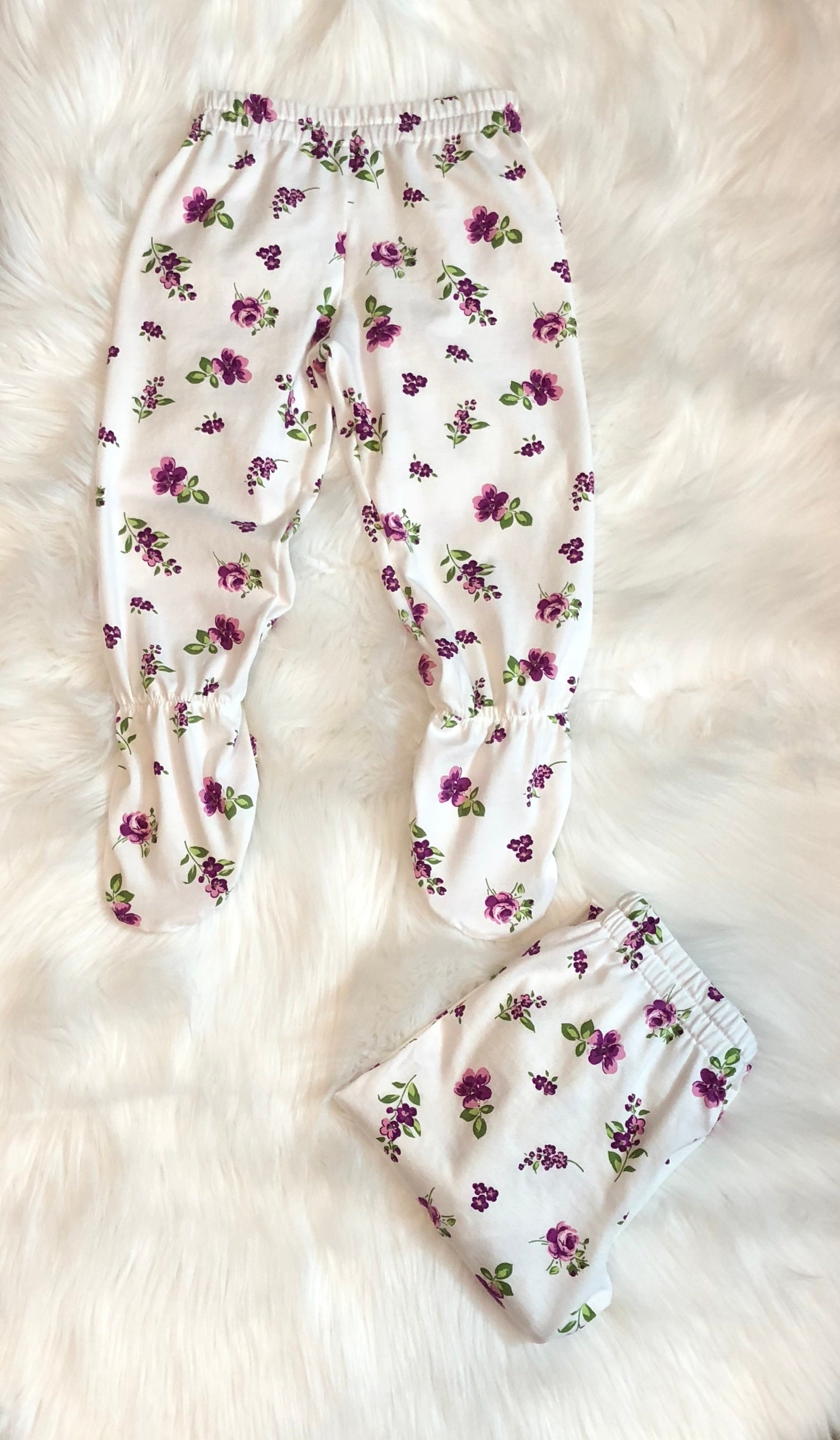 Girl's footed pajama pants size 2T footed pajama pants Etsy