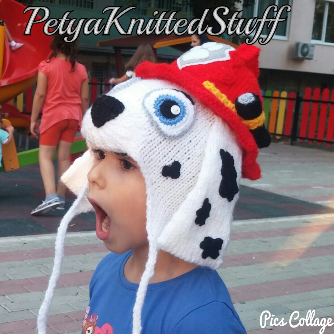 Marshall Inspired Hat Paw Patrol Hat 