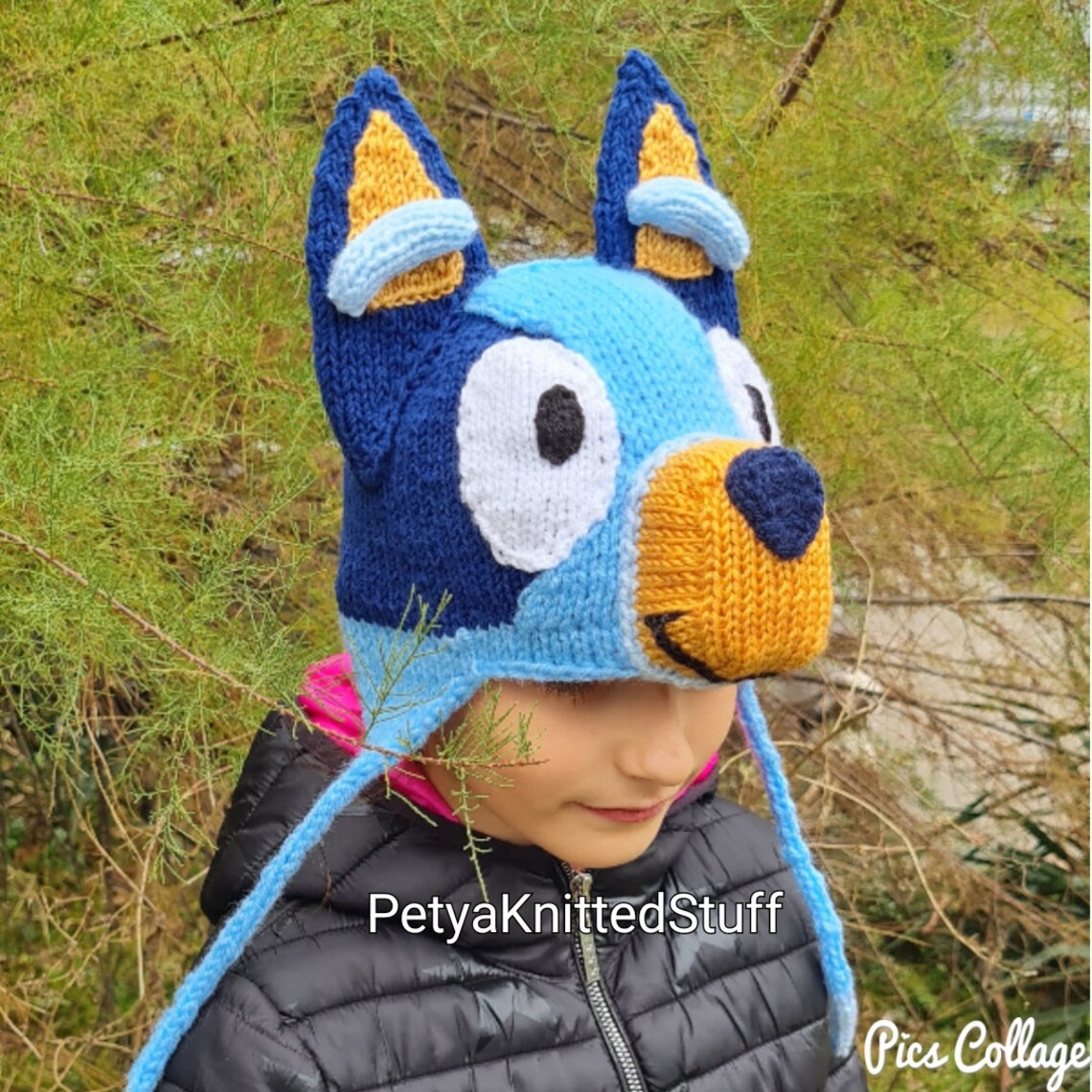 Bluey Inspired Hat Blue Dog Hat Dog Hat Etsy