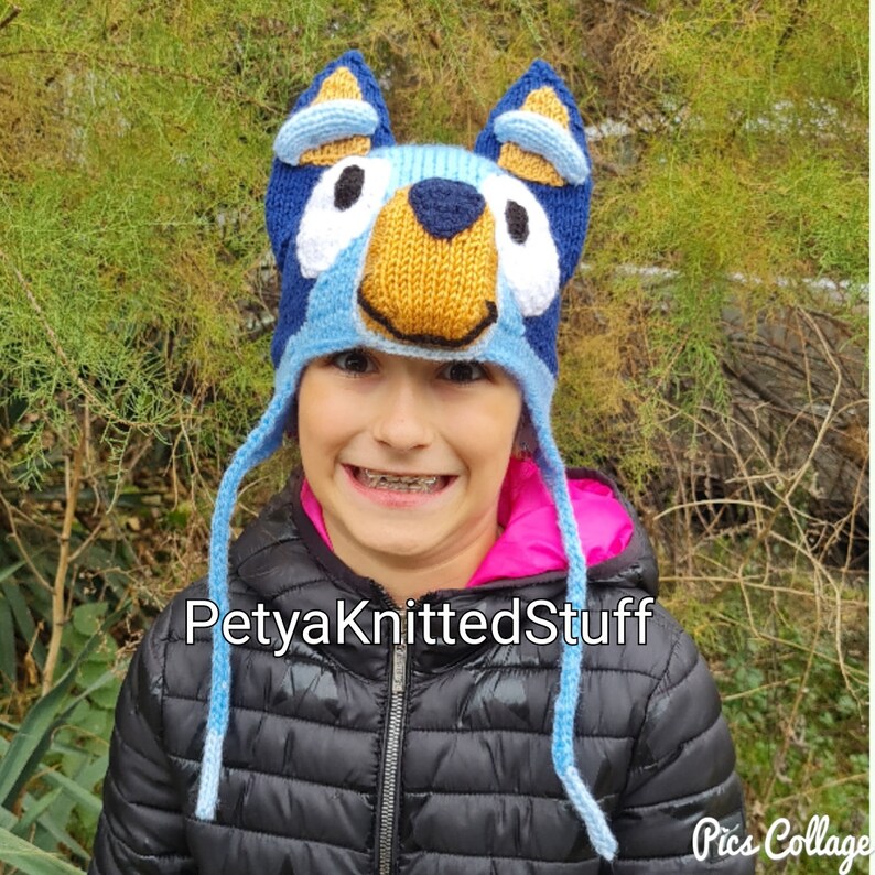 Bluey Inspired Hat Blue Dog Hat Dog Hat Etsy