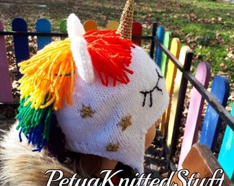 Knit Unicorn Hat - Etsy