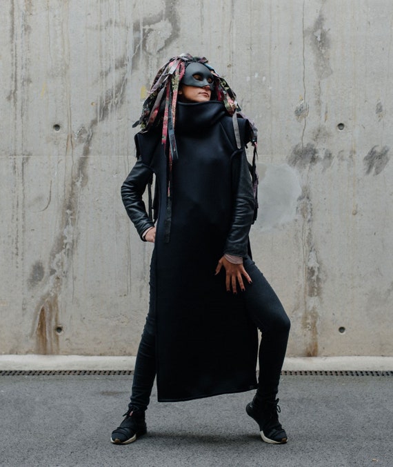 black poncho outfit