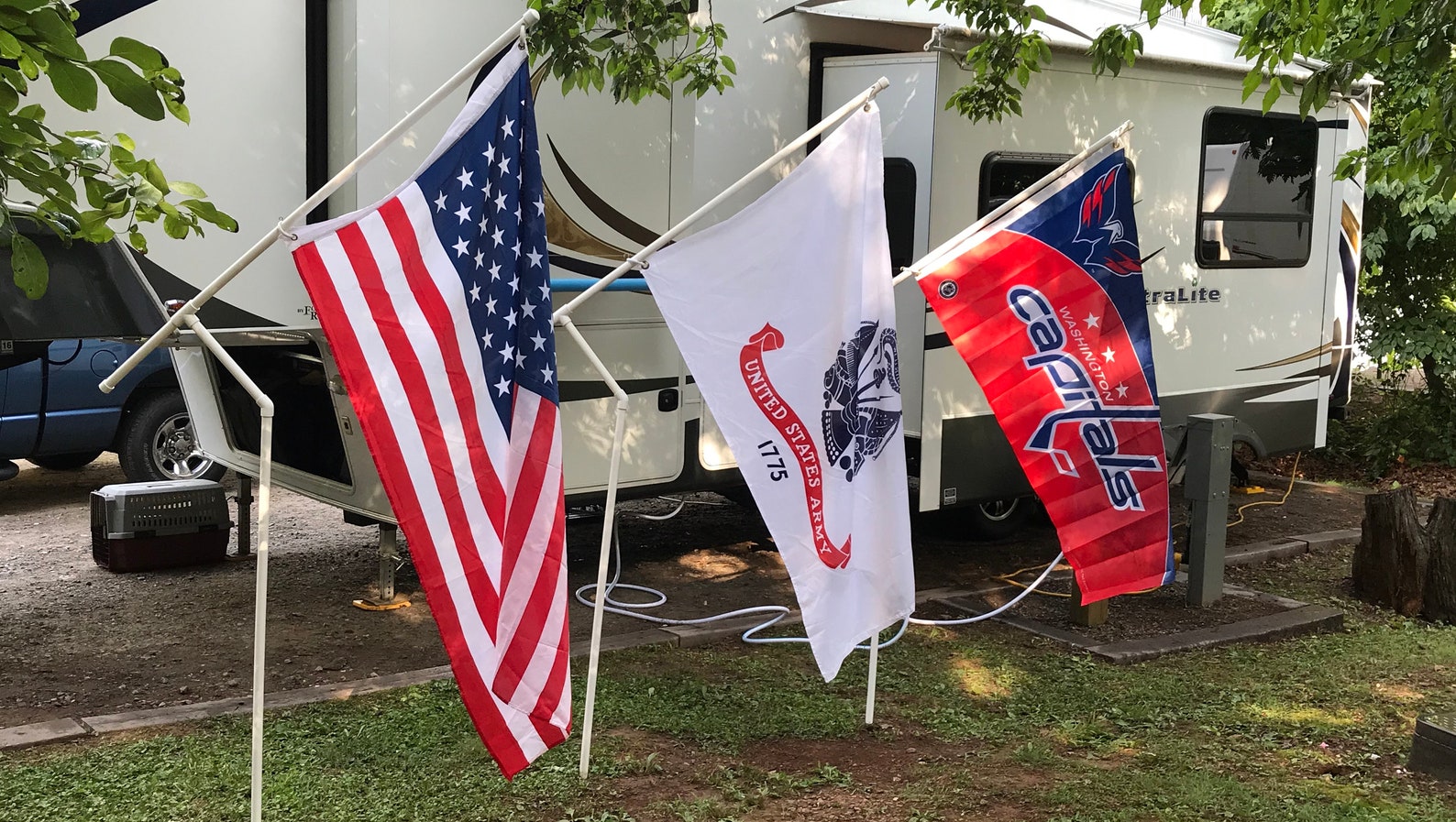 Rotating PVC Flag Pole Kit with Choice of Flag Etsy