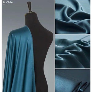 Preußisch Blau 19mm Seide Satin Stoff Bulk Stock oder Meter,100 Reine Seide Stoff für Seide Robe Kimono Kaftan Pyjamas,keine Stretch 44inch
