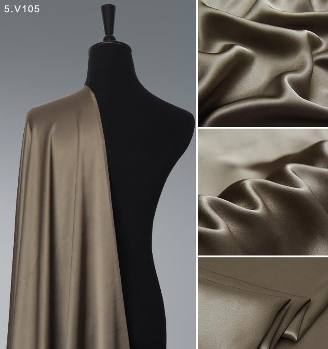 Bronze Cotton Silk Fabric main image 1
