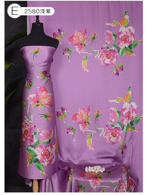 Telas Para Sedas Estampadas Para Vestidos Tela De Satén De Seda