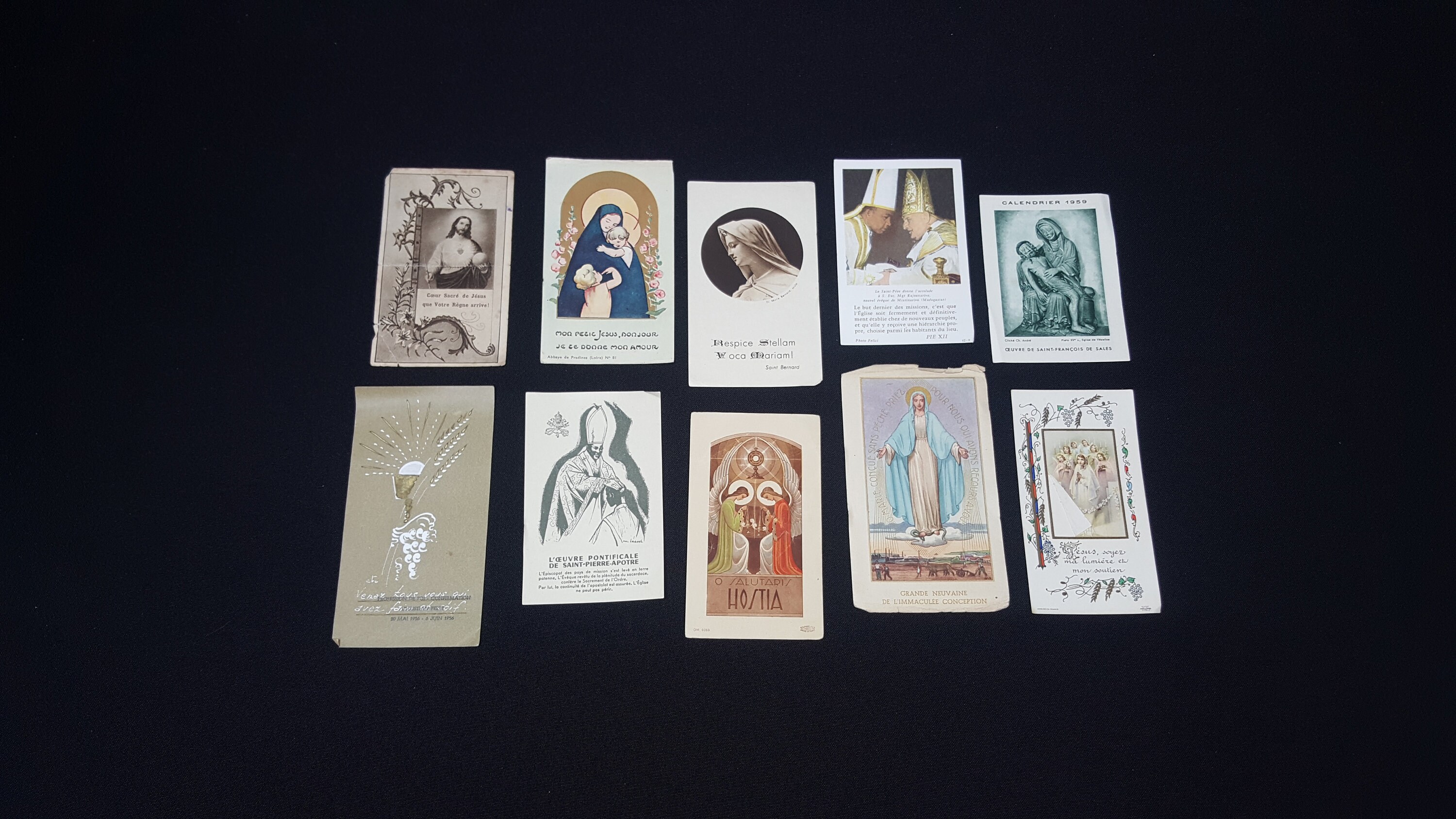 Cartes de Première Communion, Image Pieuse, Objet Culte Chrétien, Images Anciennes