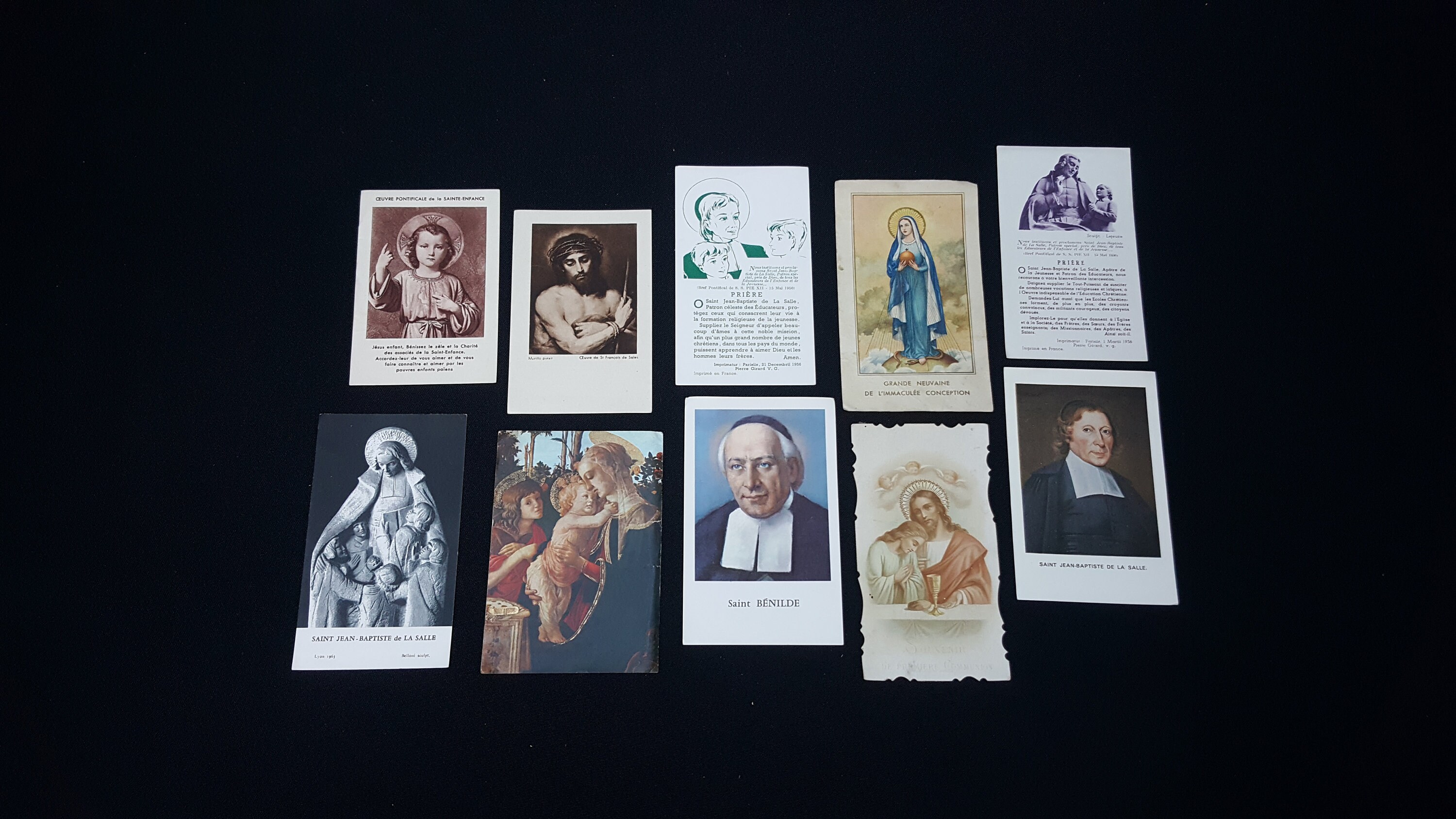 Cartes de Première Communion, Image Pieuse, Objet Culte Chrétien, Images Anciennes