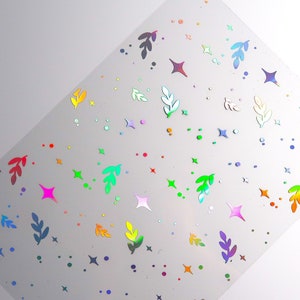 MOONLIGHT   Foiled Acetate A4  holographic foil
