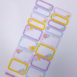 FRESH AS a DAISY  Mixed Boxes  foiled functional stickers  Foil colour choice  planner essentials