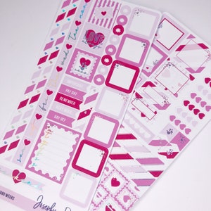 LOVE NOTE  HOBONICHI Weeks Kit  planner stickers  foiled stickers