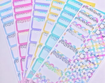 FLOWER POWER  1 Page Kit  Foiled Weekly Mini Kit  6 colour choices  Foiled Functional Stickers